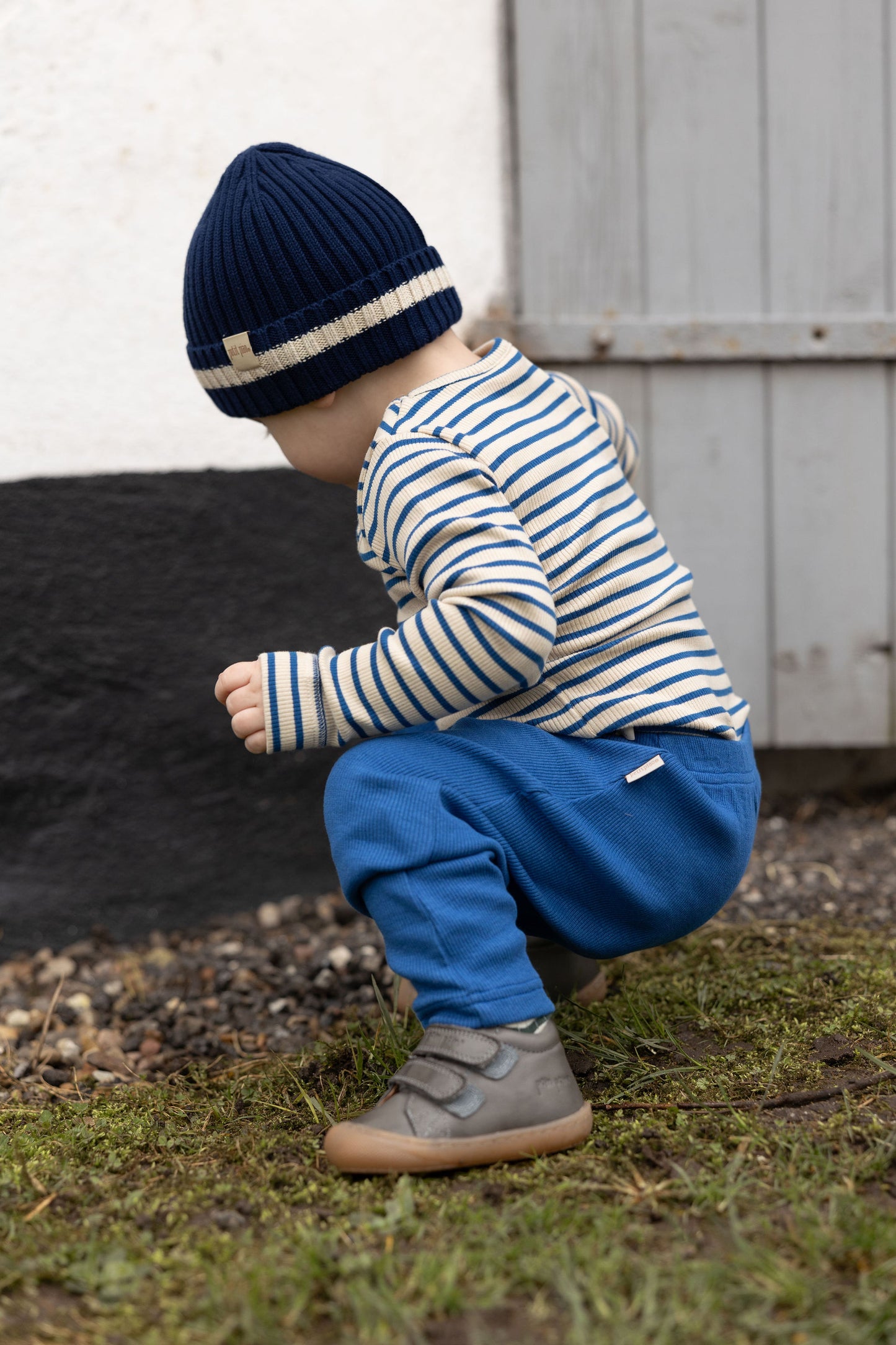 Petit Piao Modal rib Bukser - Deep Cobolt