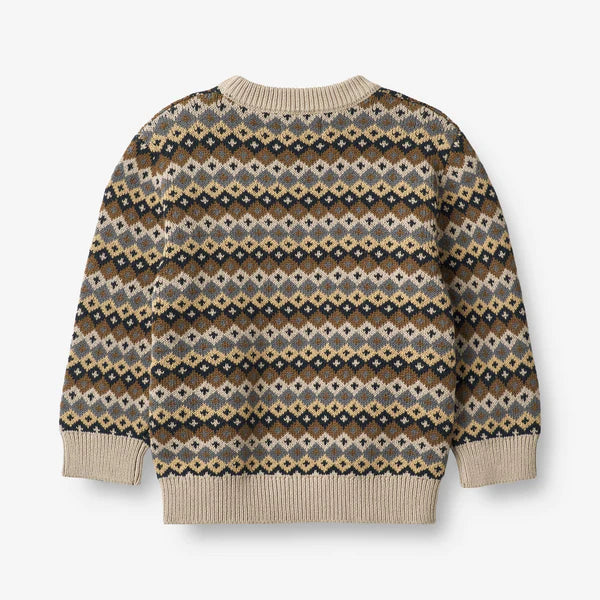 Wheat Jacquard Pullover Elias – Multi blue