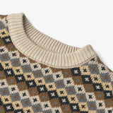 Wheat Jacquard Pullover Elias – Multi blue