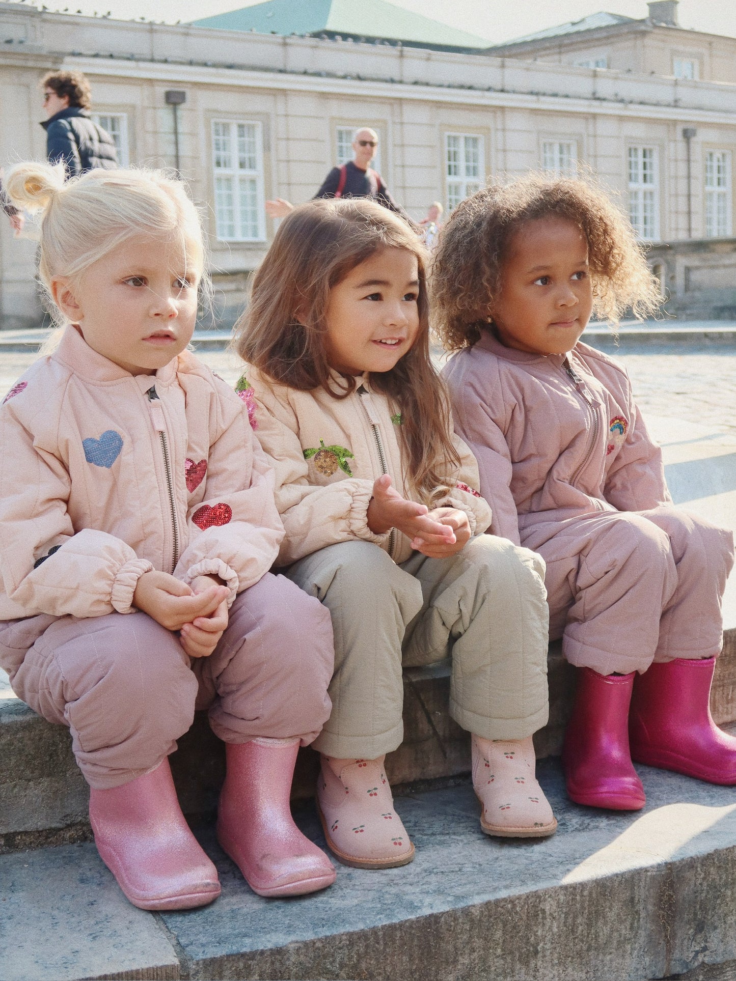 Kongens Sløjd Juno Sequin Bomber jakke - Cameo Rose