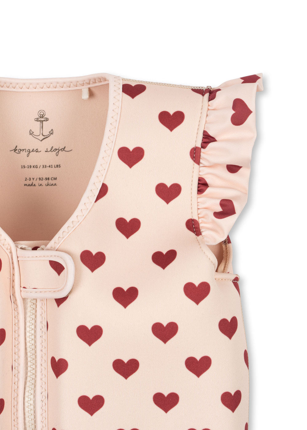 Konges Sløjd AVERY SWIM VEST - AMOUR ROUGE