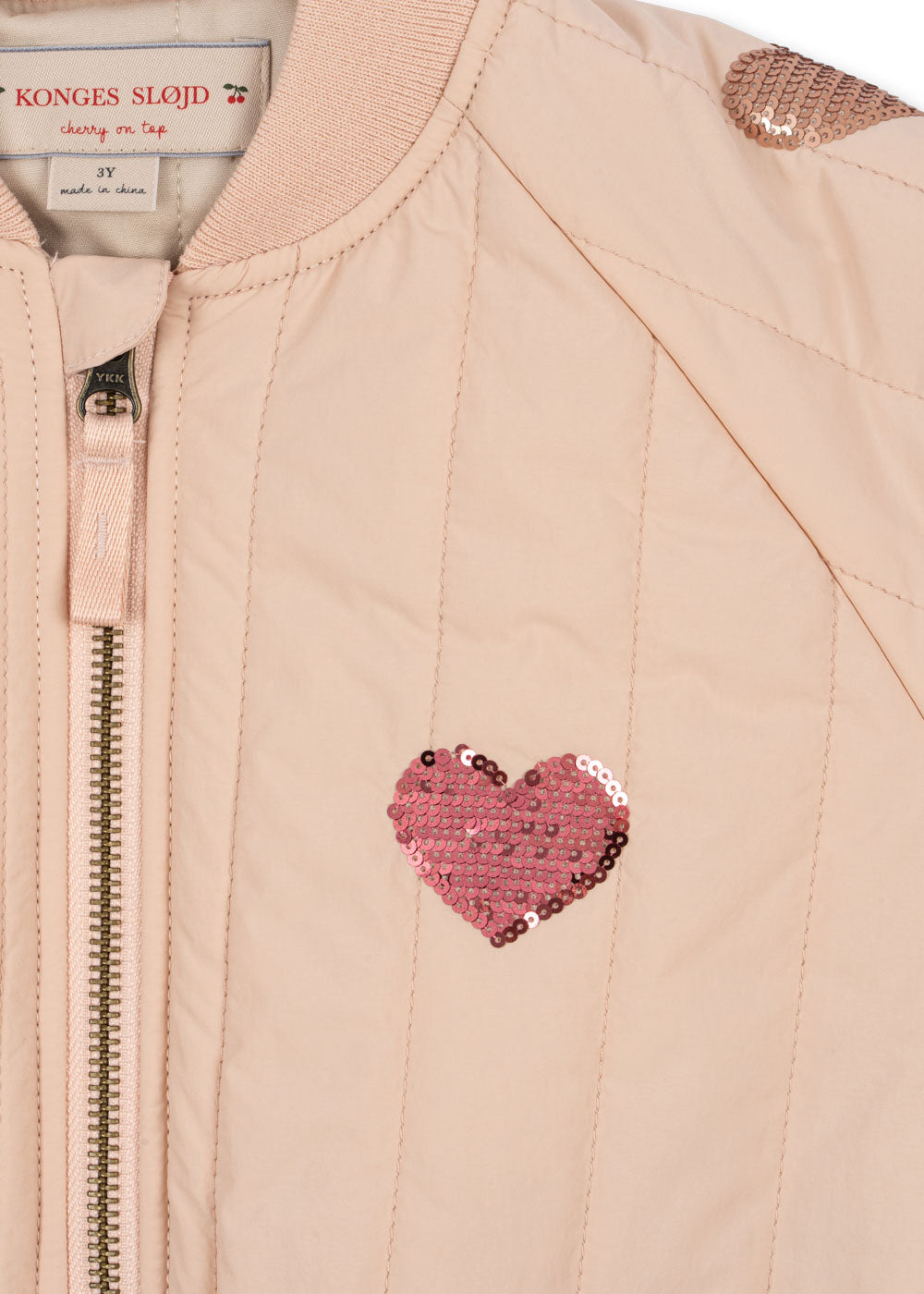 Kongens Sløjd Juno Sequin Bomber jakke - Cameo Rose