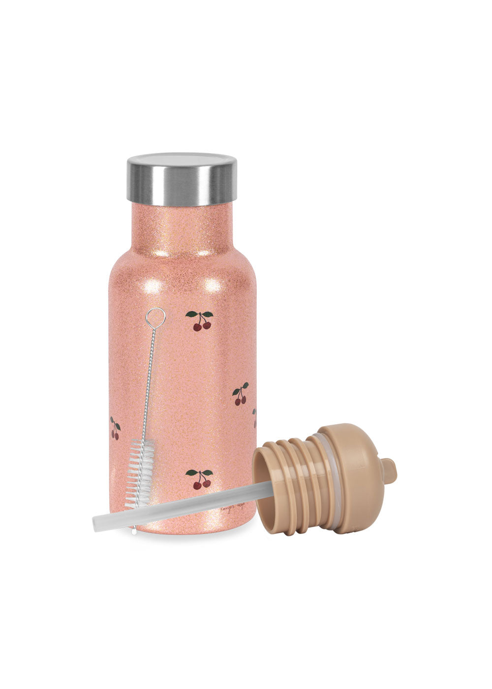Konges Sløjd GLITTER THERMO FLASKE - CHERRY GLITTER