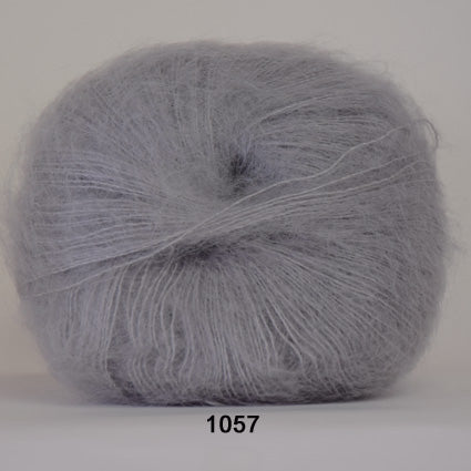 Hjerte Silk Kidmohair - Lysgrå