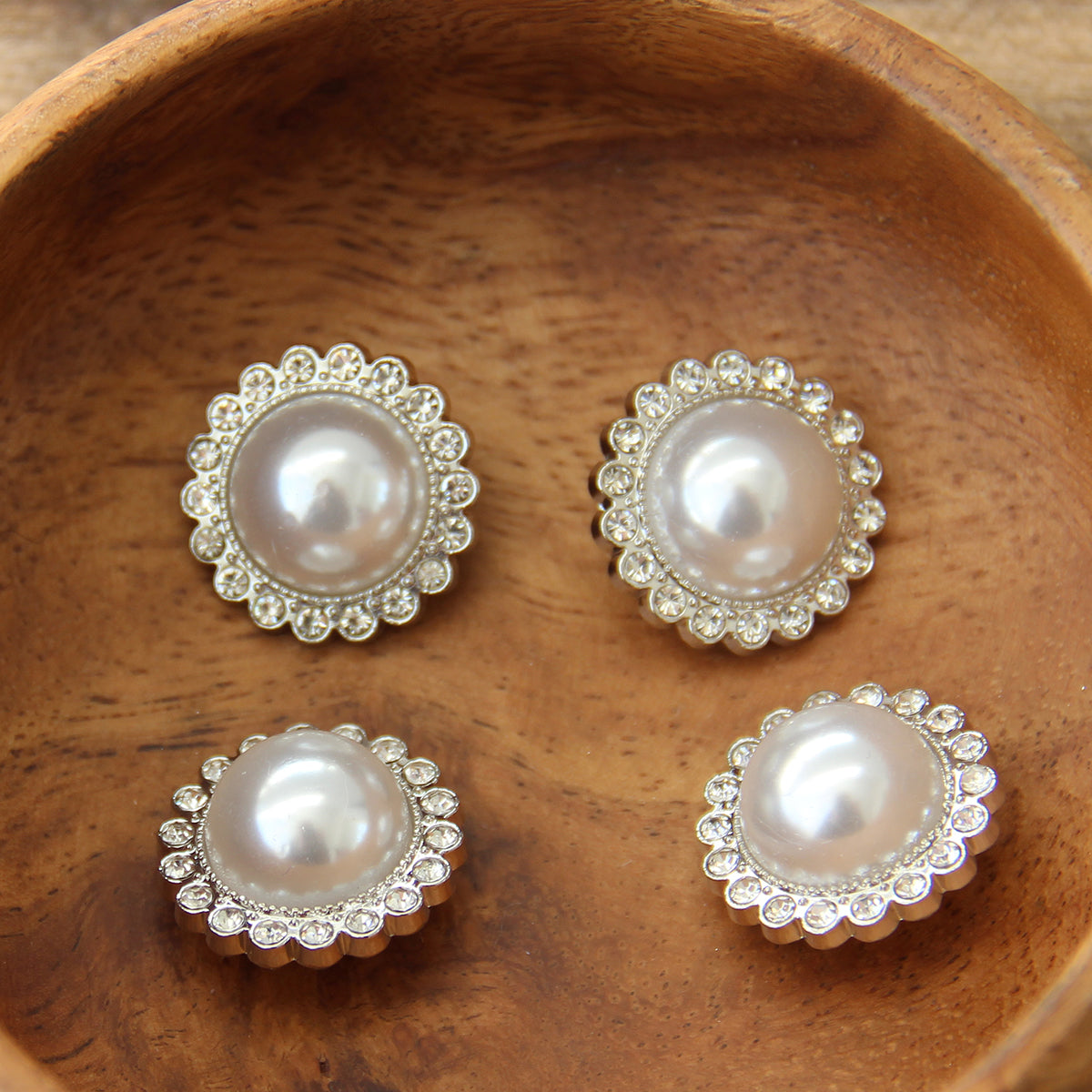 Go Handmade Diamantknöpfe - 21mm - 4 Stk.