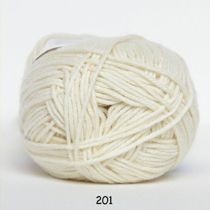 Hjerte Cotton 8 Anti pilling - Råhvid