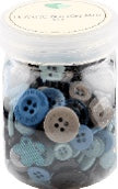 Go Handmade knapper - 100g - Blue