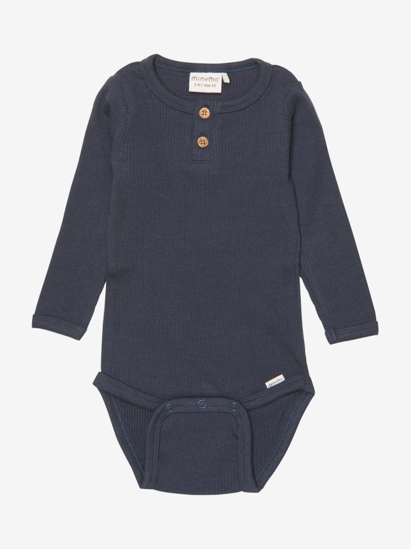 Minymo Body LS Rib - Collegiate Blau