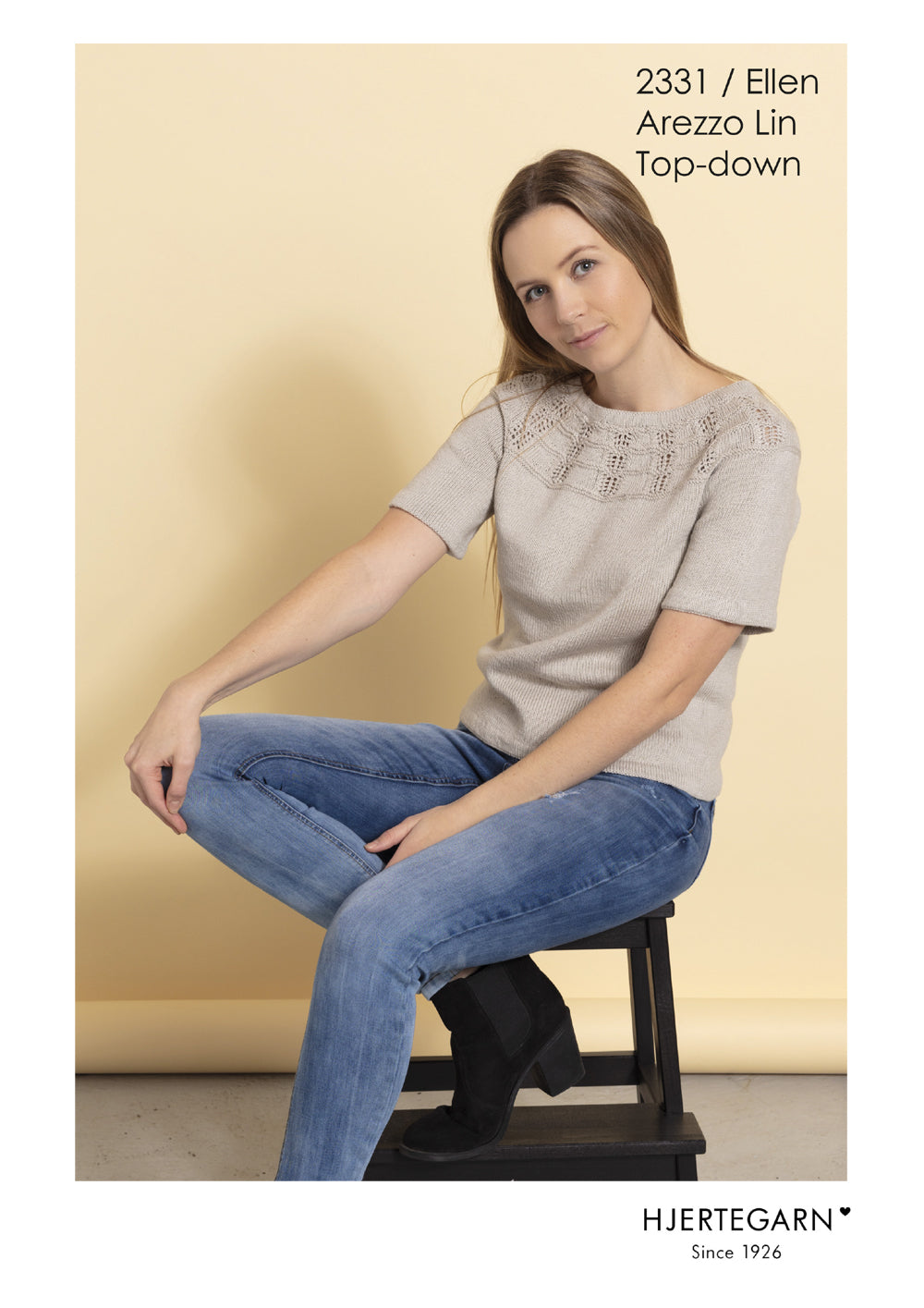 Hjerte Ellen Rezept Kurzarmstrick - Gr S-XL