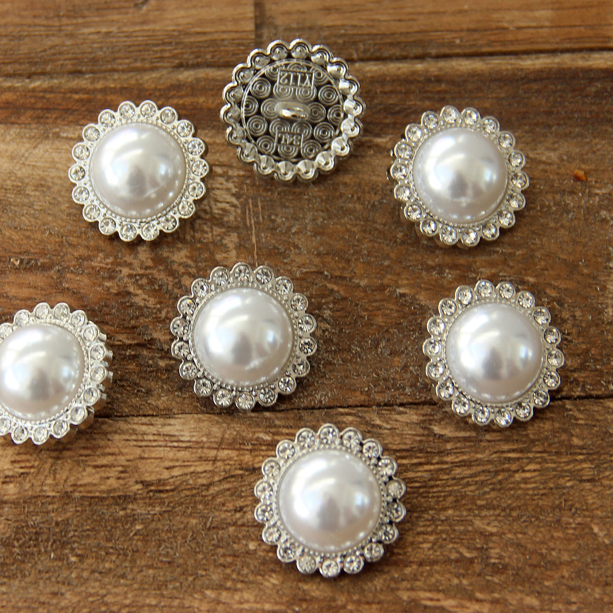 Go Handmade Diamantknöpfe - 21mm - 4 Stk.