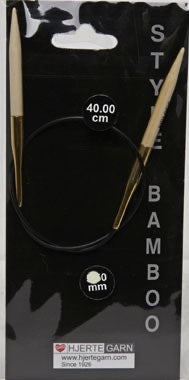 Runder Bambusstab Herz - 40 cm