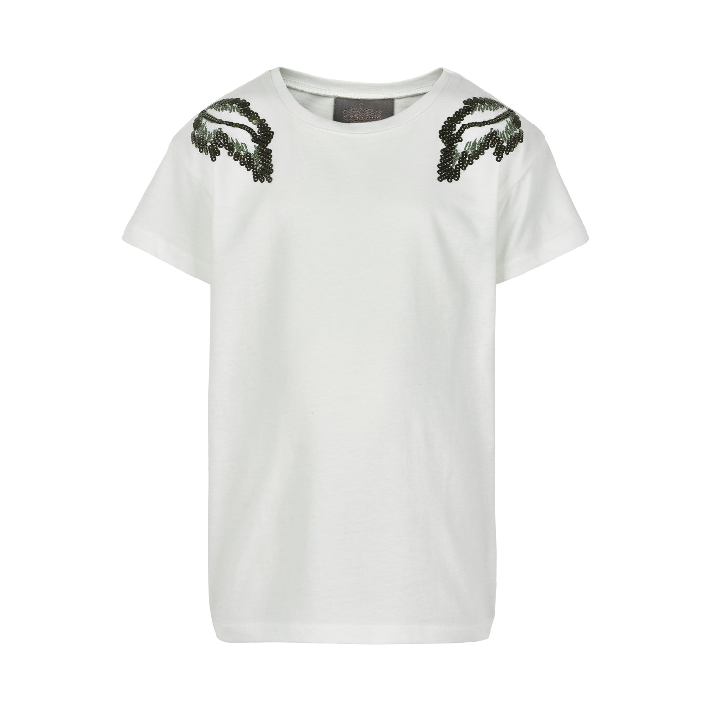 Creamie T-shirt SS Leaf - Cloud