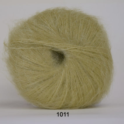Hjerte Silk Kidmohair - Limegrøn