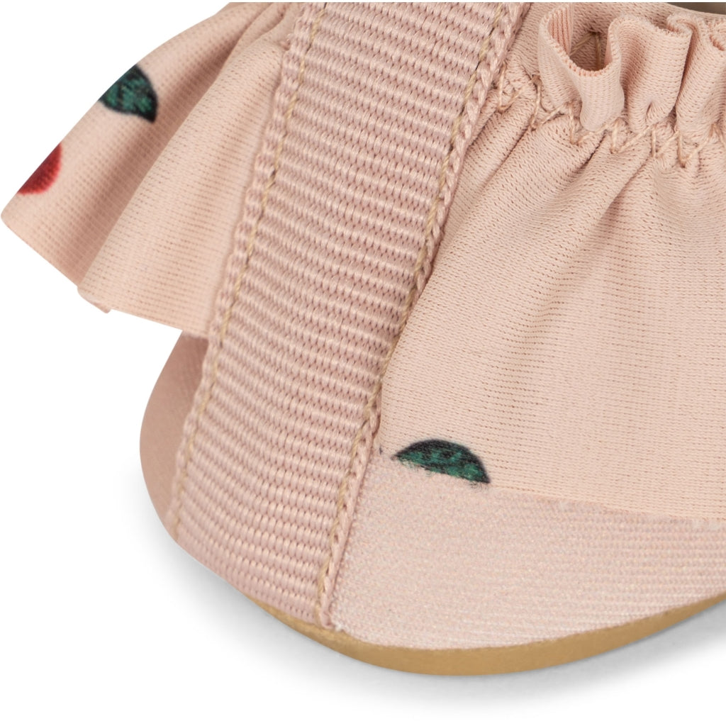 Konges Sløjd Manuca Frill Badesko - Cherry Blush
