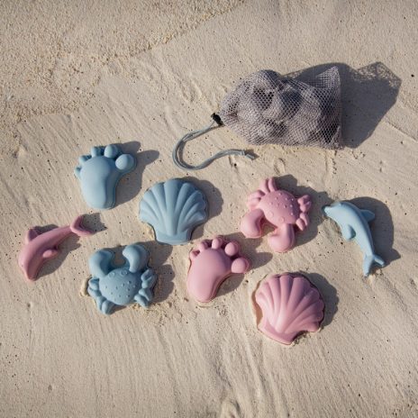 Scrunch moulds 4 stk. rosa - Strand og vand