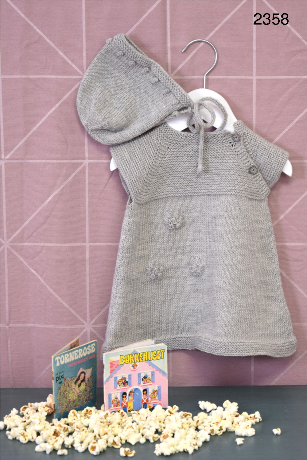 Hjerte Baby/børnehæfte nr. 69 Popcorn - Str. 0m - 3år