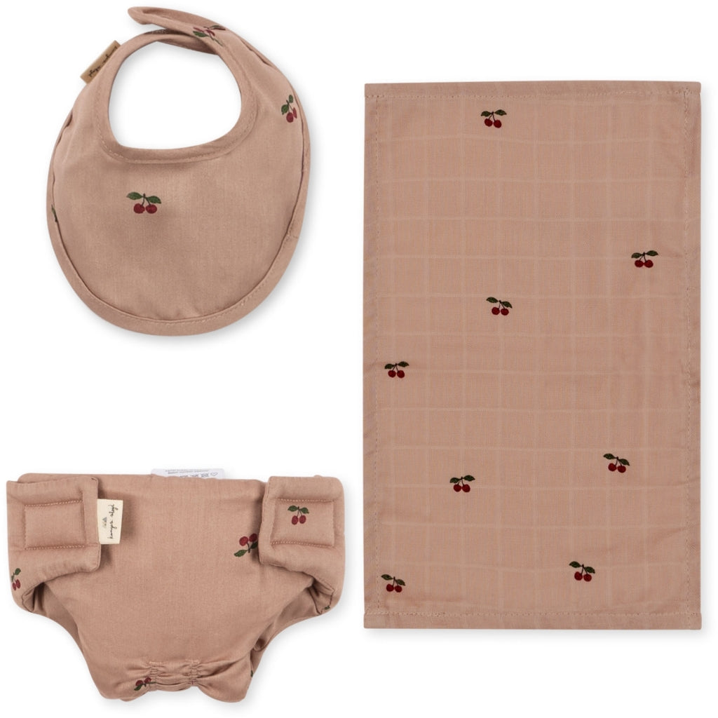 Konges Sløjd Dukkesæt 3 dele - Cherry Blush