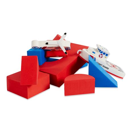 BADEBLOCKS Kleine schwimmende Küstenwache mit Helikopter