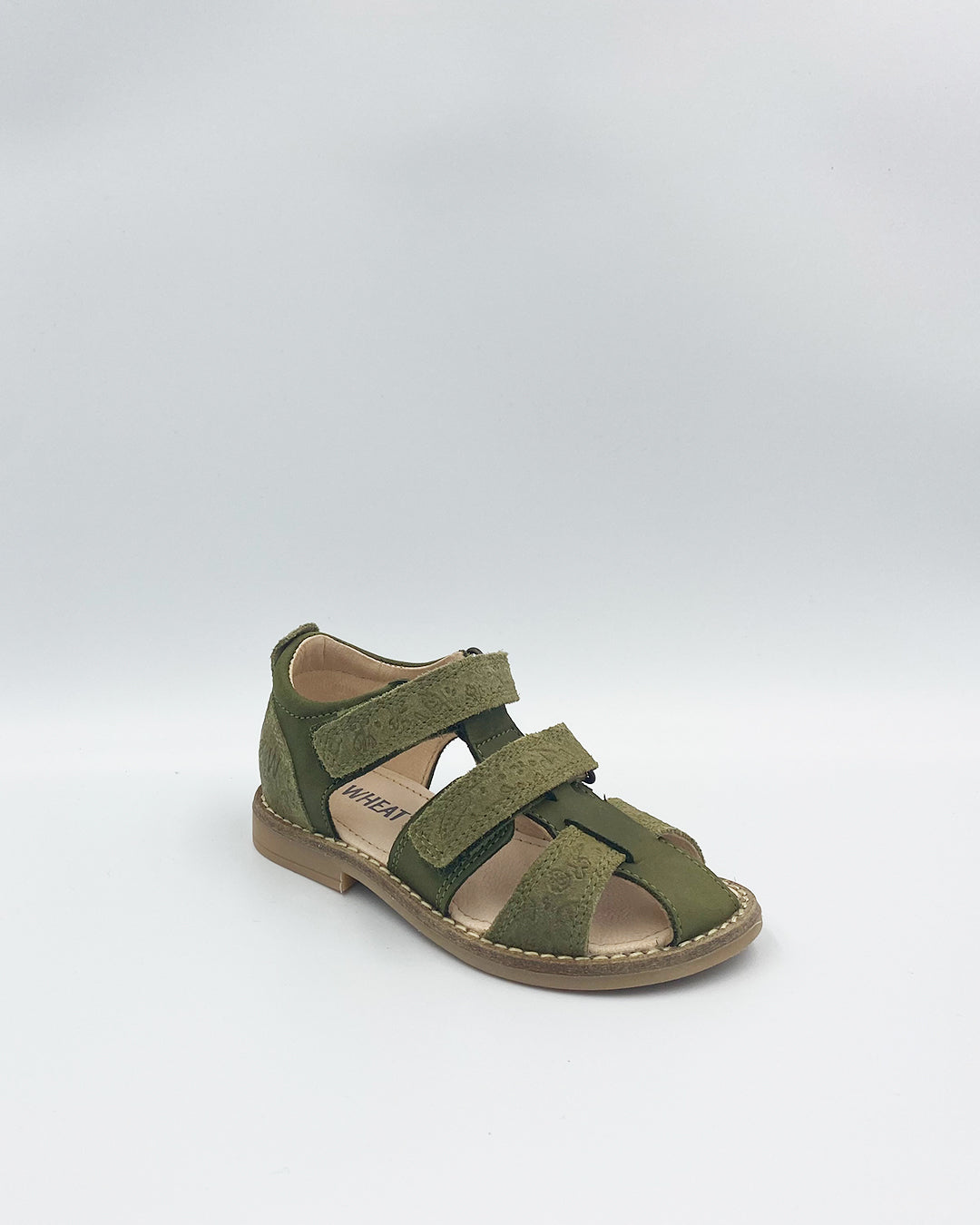 Wheat Macey Closed Toe Sandal - Olive