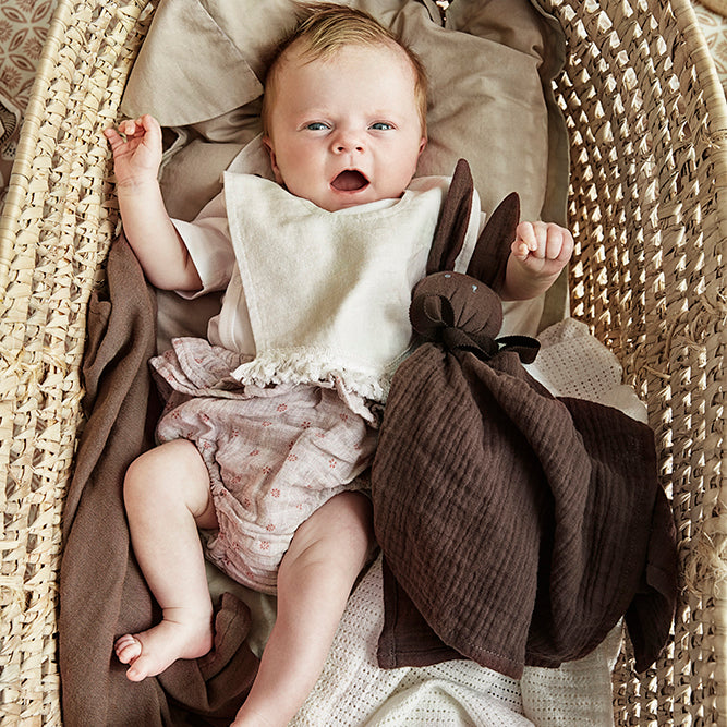 Elodie Kaninchen Kuscheltuch - Braun