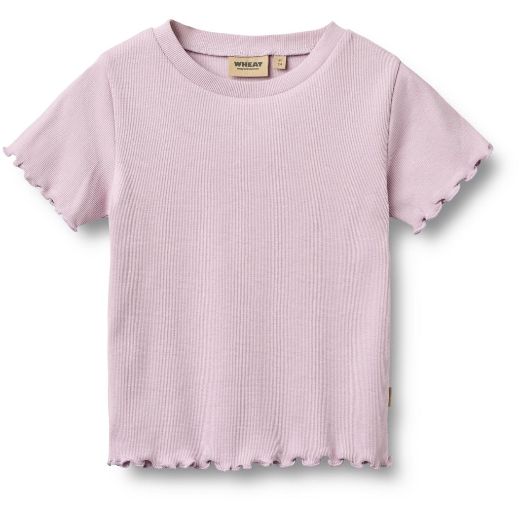 Wheat Alicia Rib T-shirt SS - Powder