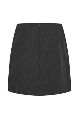 b.young Danoa kort Nederdel - Dark Grey Melange