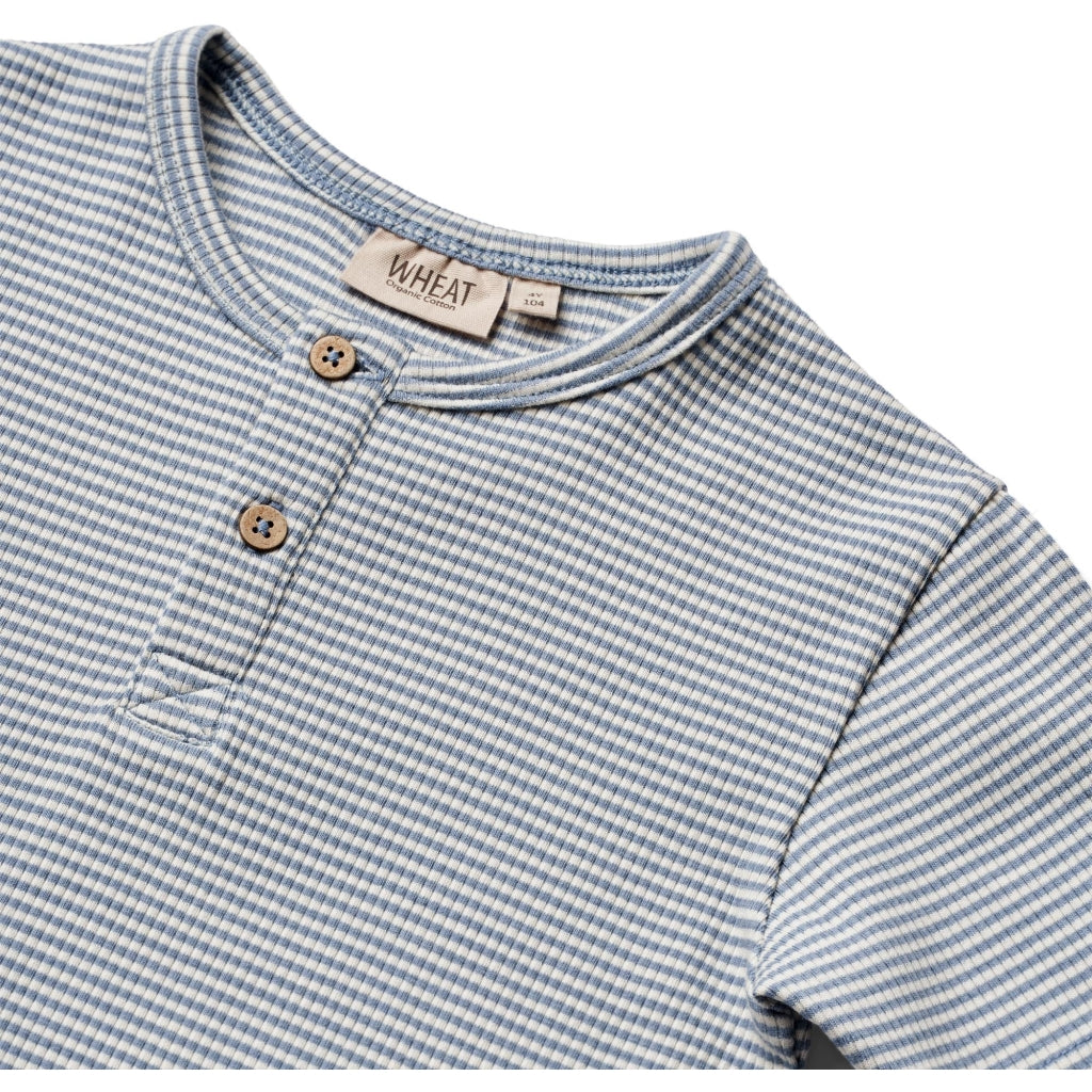Wheat Lumi T-Shirt – Blau gestreift