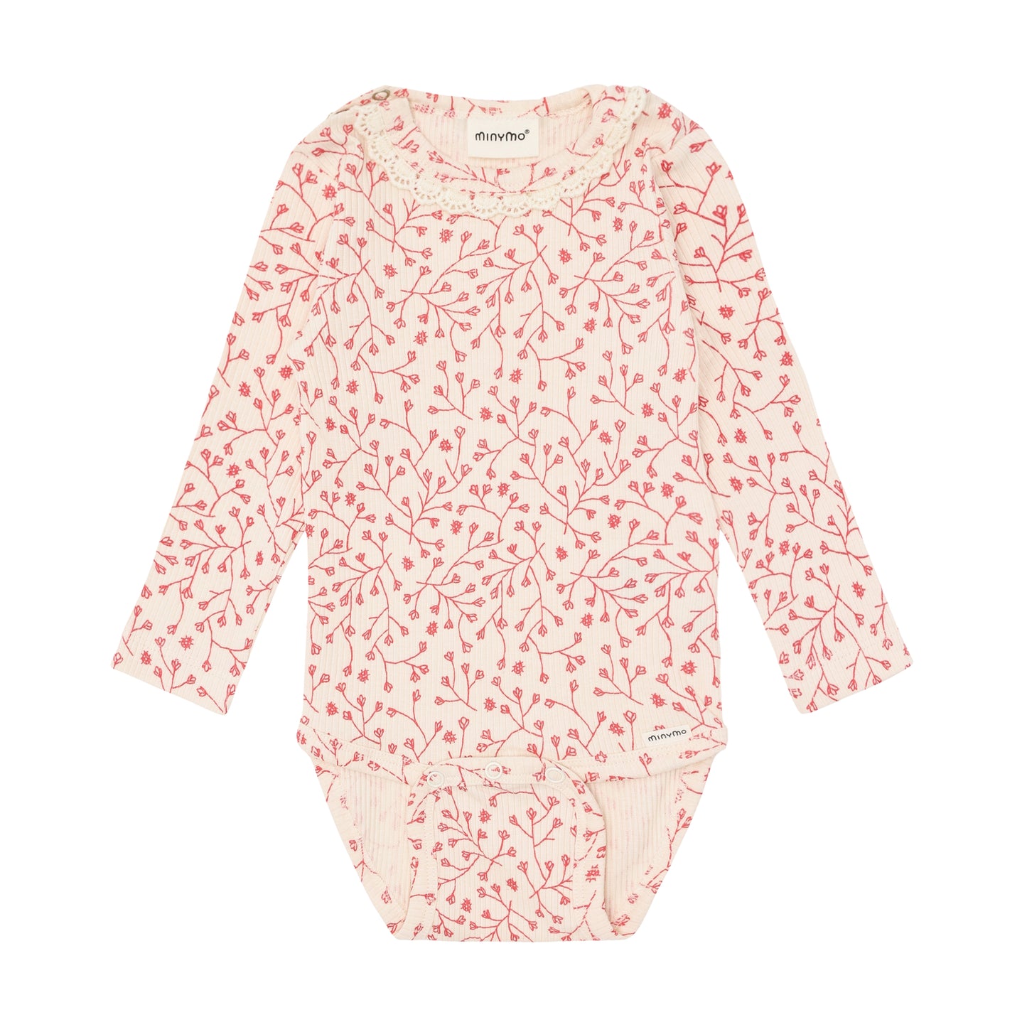 Minymo rib Body LS - White Swan