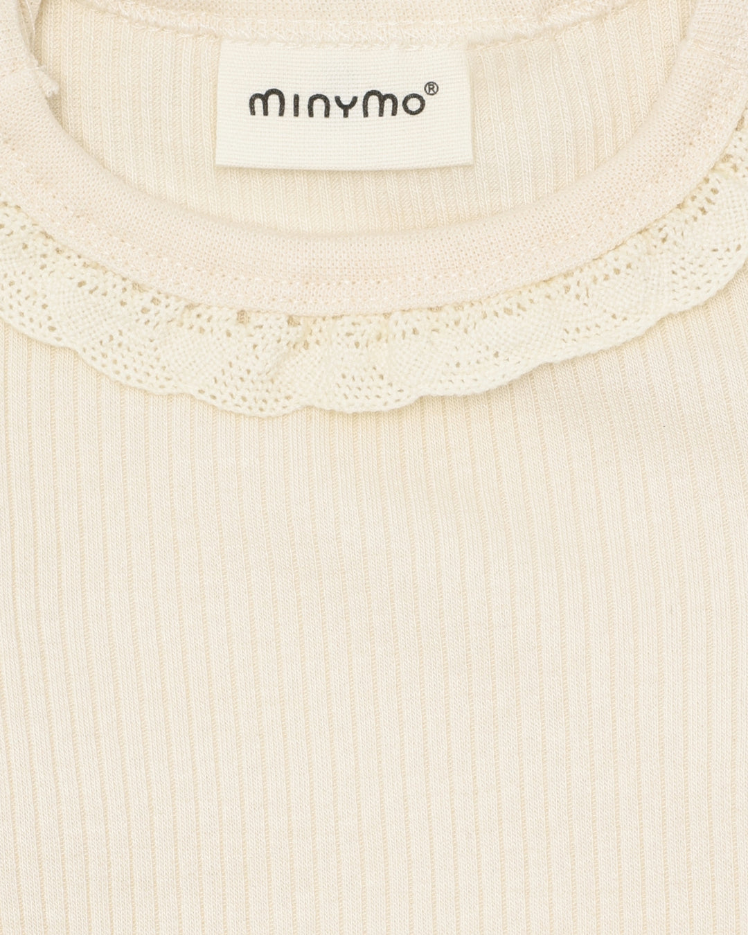 Minymo rib Body LS - White Swan
