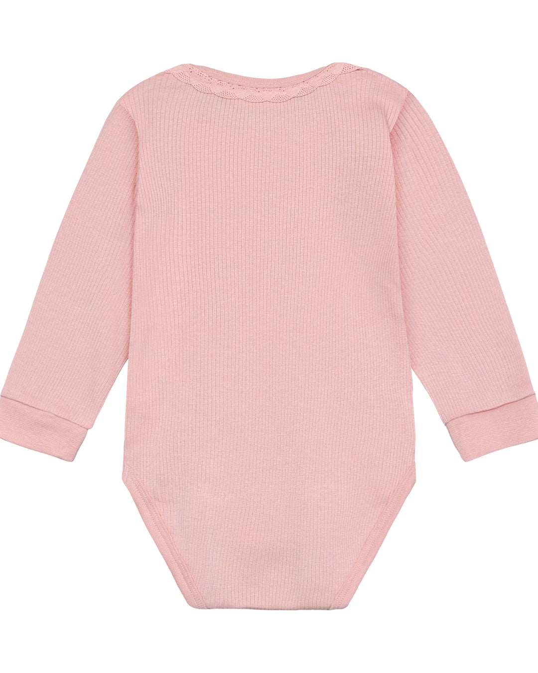 Minymo rib Body LS - Silver Pink