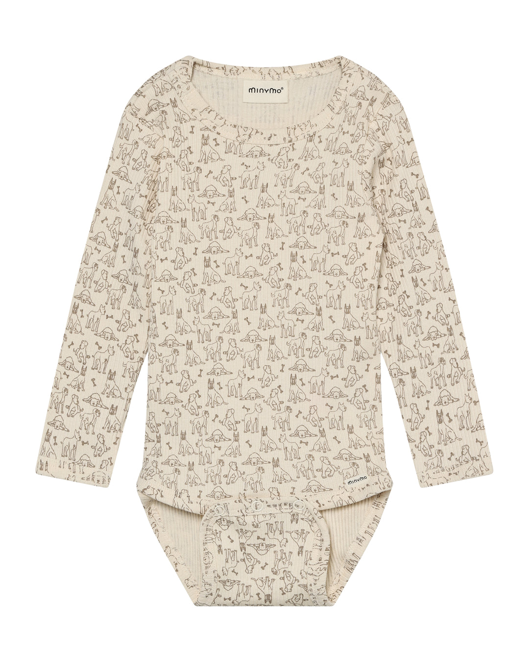 Minymo rib Body LS - White Swan