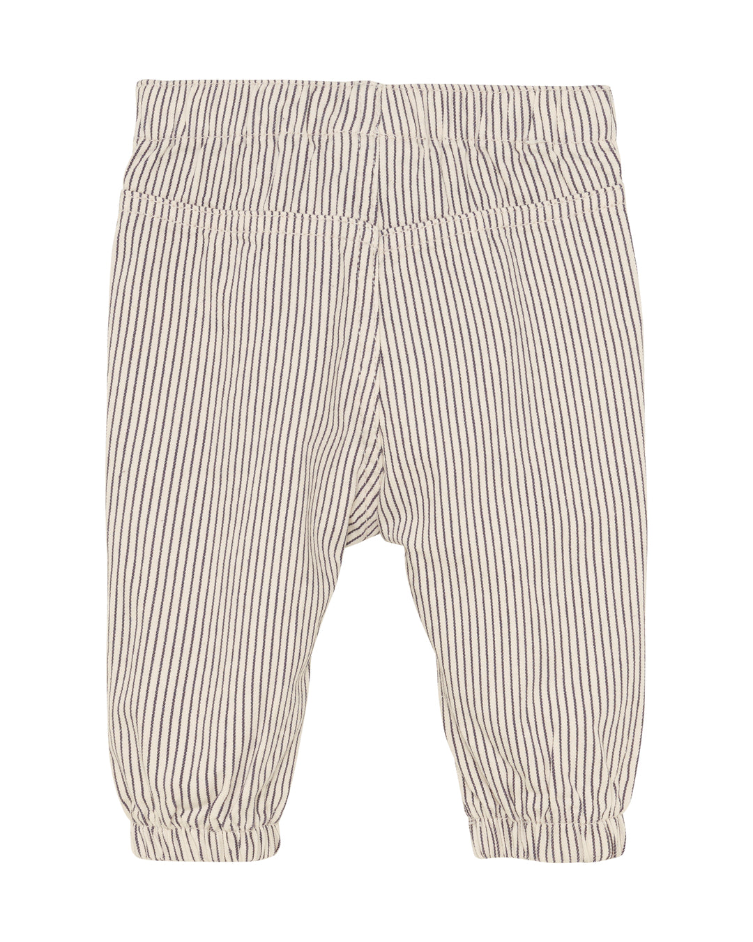 Minymo Twill stribet Bukser - White Swan