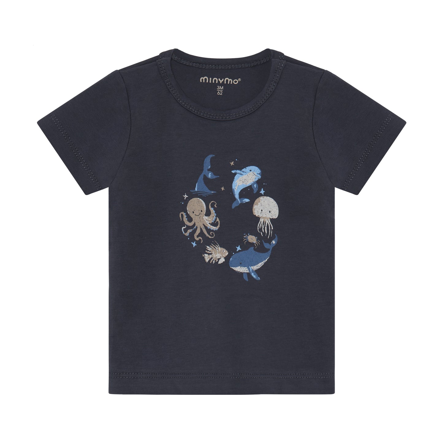 Minymo T-shirt SS - Odyssey Gray