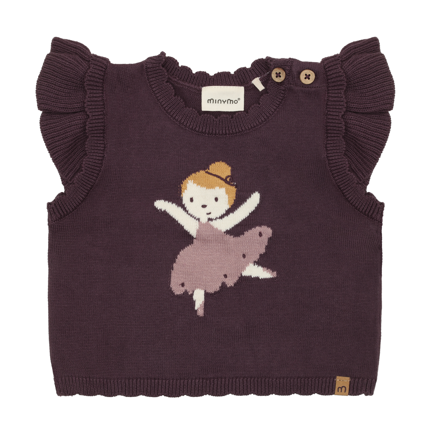 Minymo strik Vest - Huckleberry
