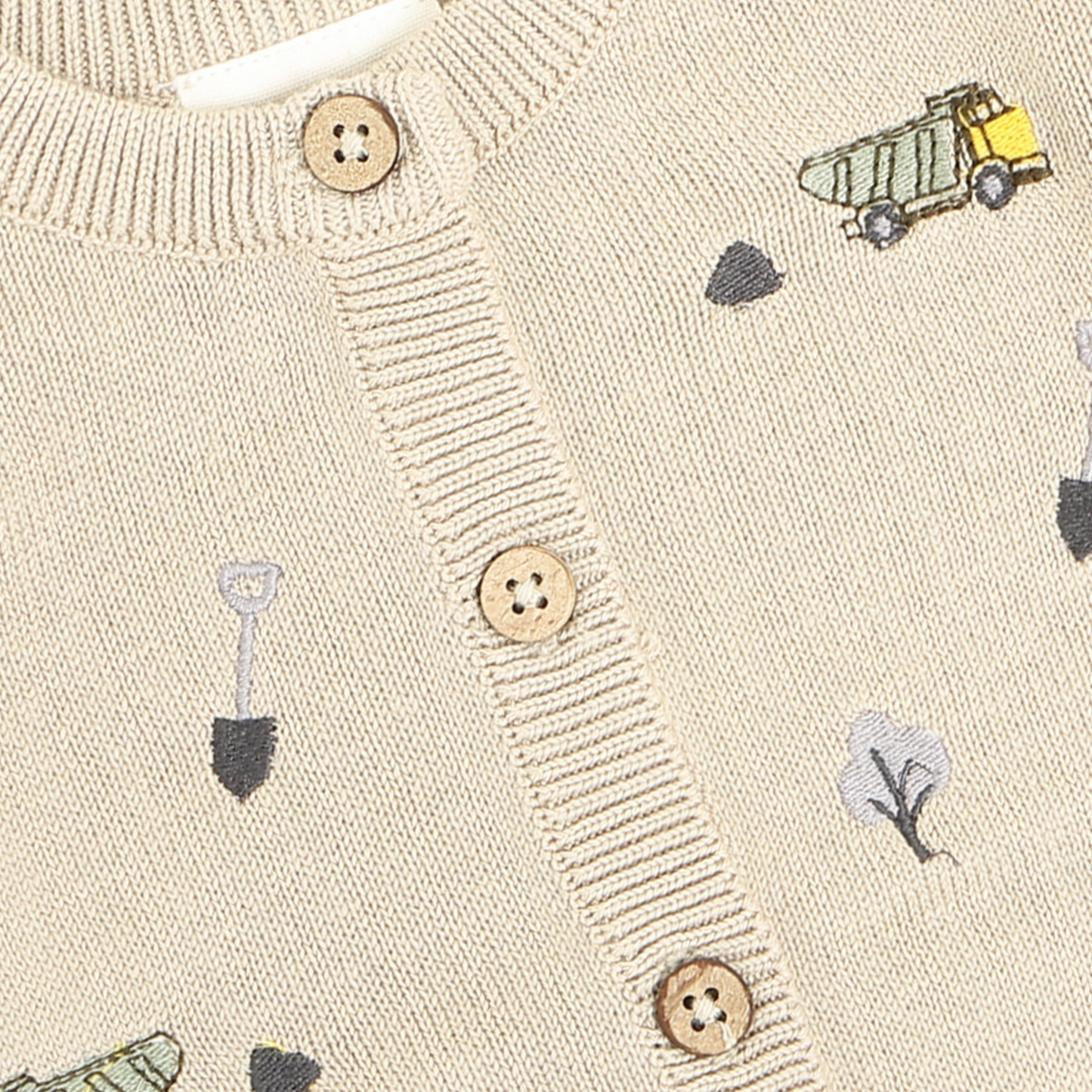 Minymo Strik Cardigan - Feather Gray