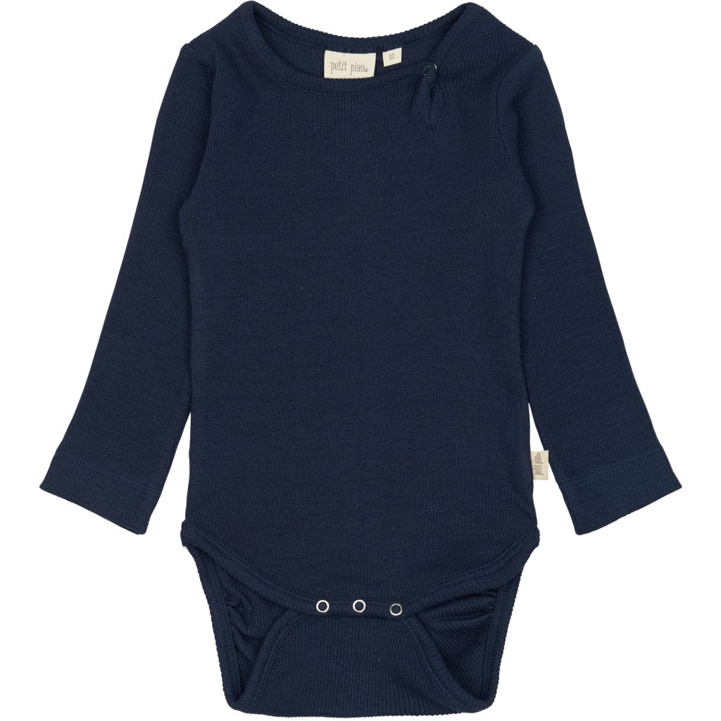 Petit Piao Body L/S Modal - Dress Blues