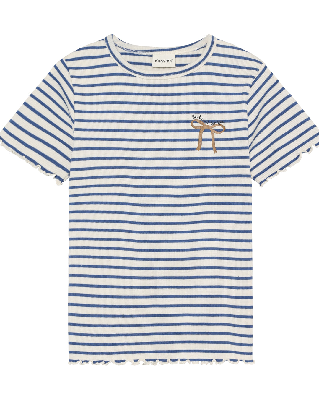 Minymo rib T-shirt SS - Dutch Blue
