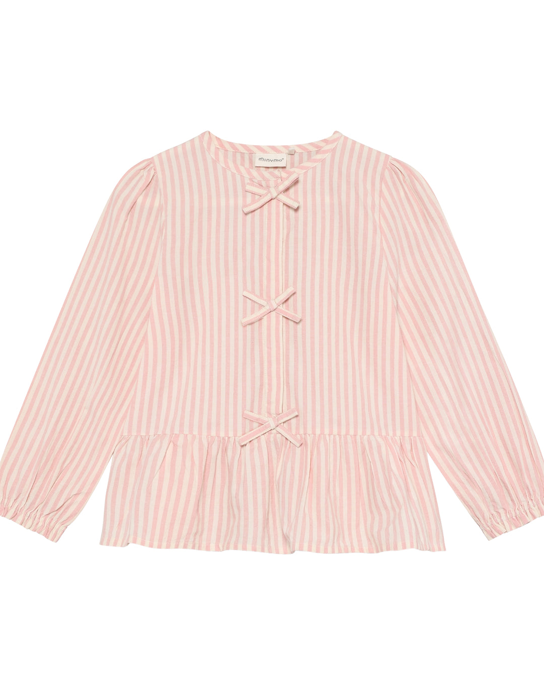 Minymo Bluse LS - Silver Pink