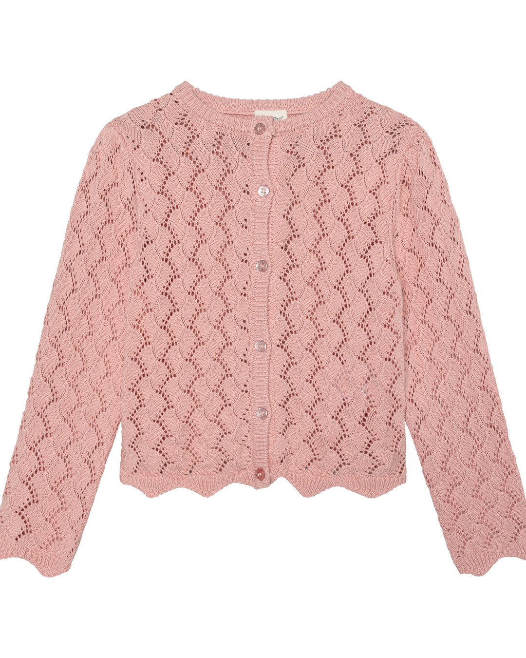 Minymo strik Cardigan - Silver Pink
