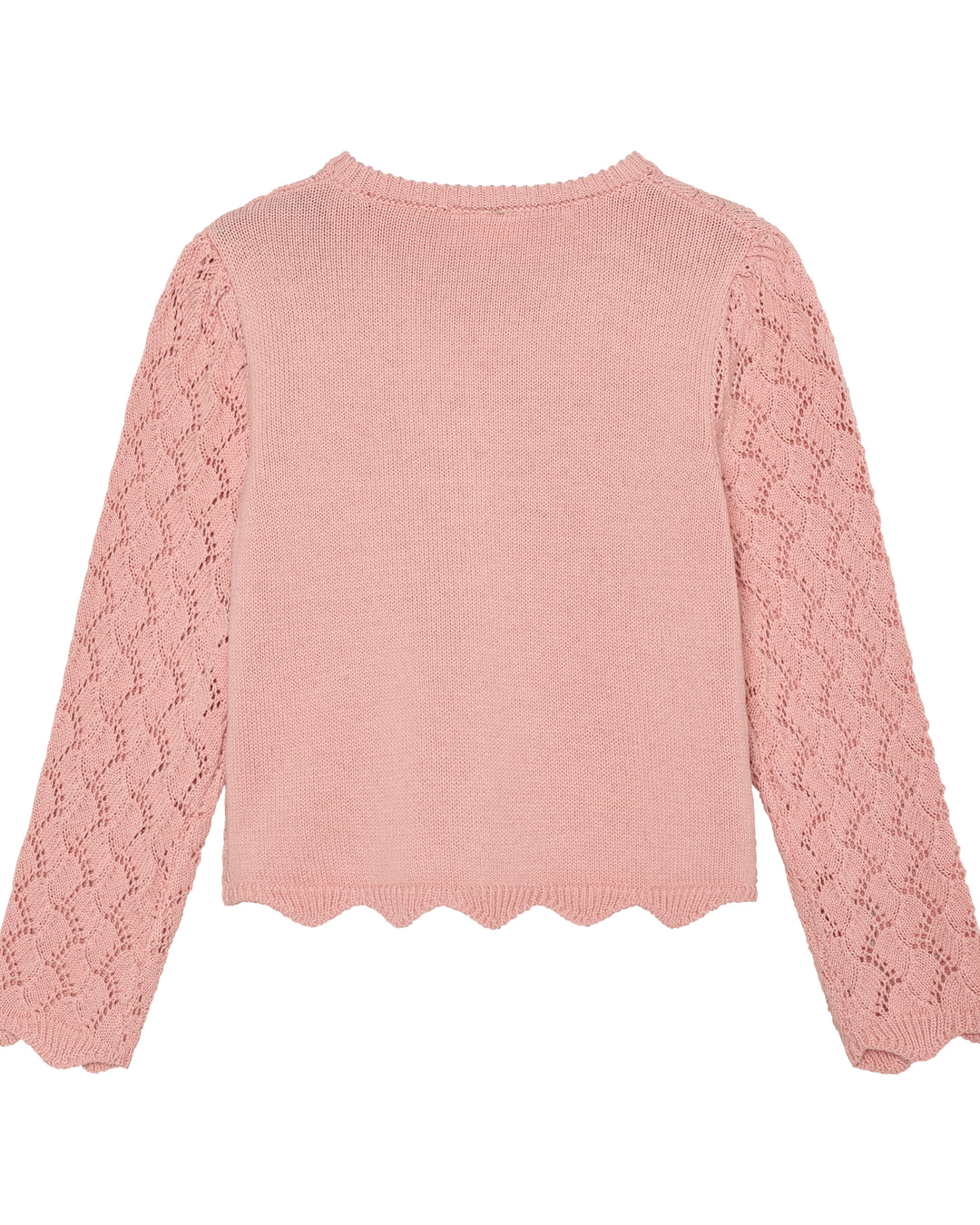 Minymo strik Cardigan - Silver Pink