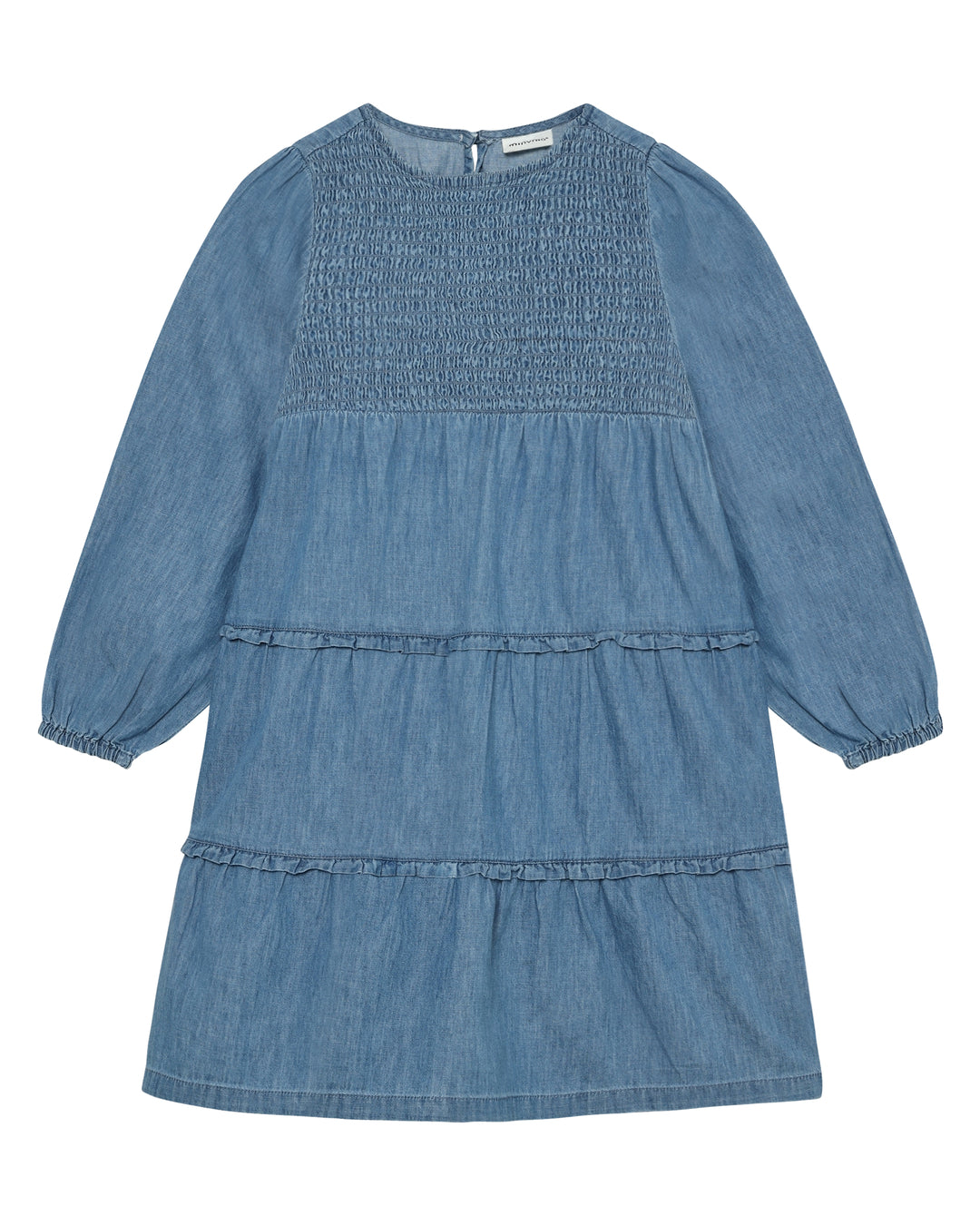 Minymo chambray Kjole LS - Faded Denim