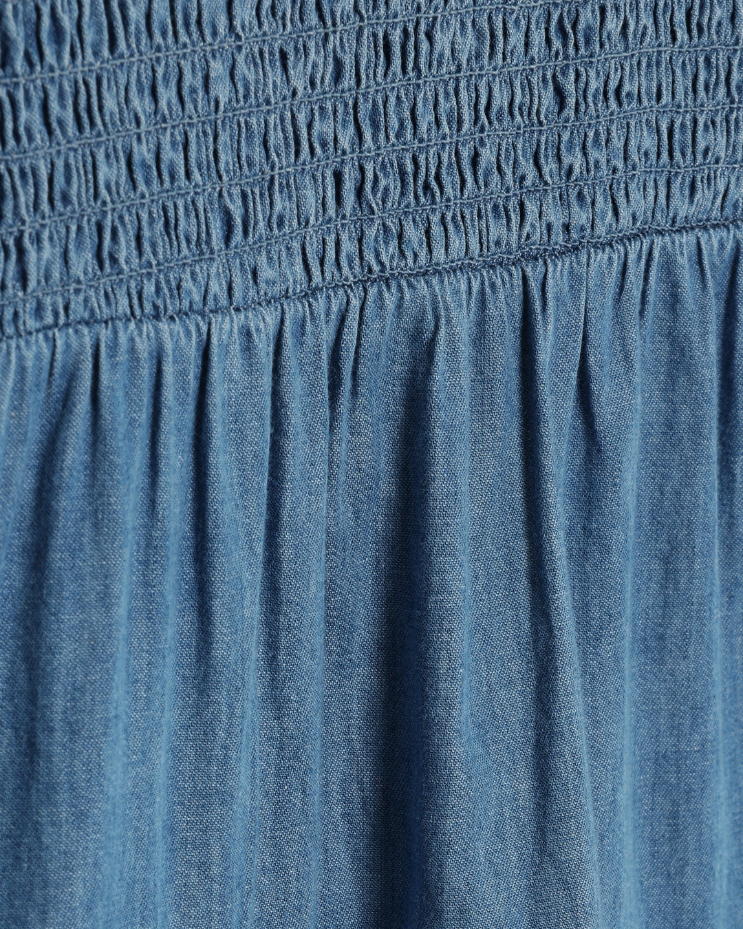Minymo chambray Kjole LS - Faded Denim