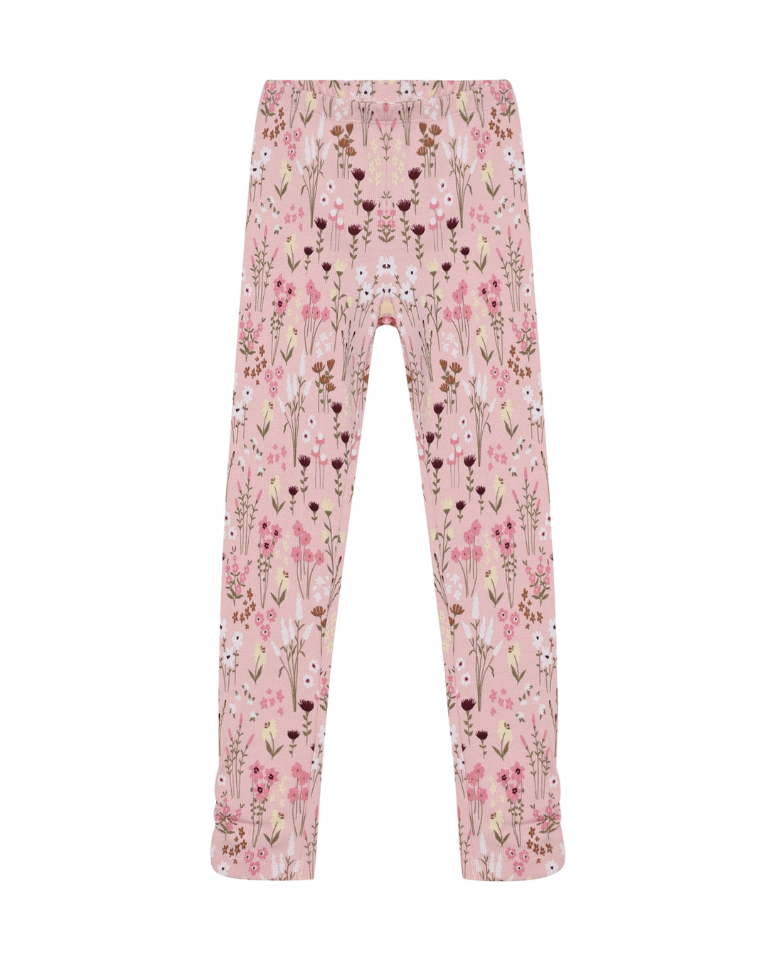 Minymo Rib Leggings - Silver Pink