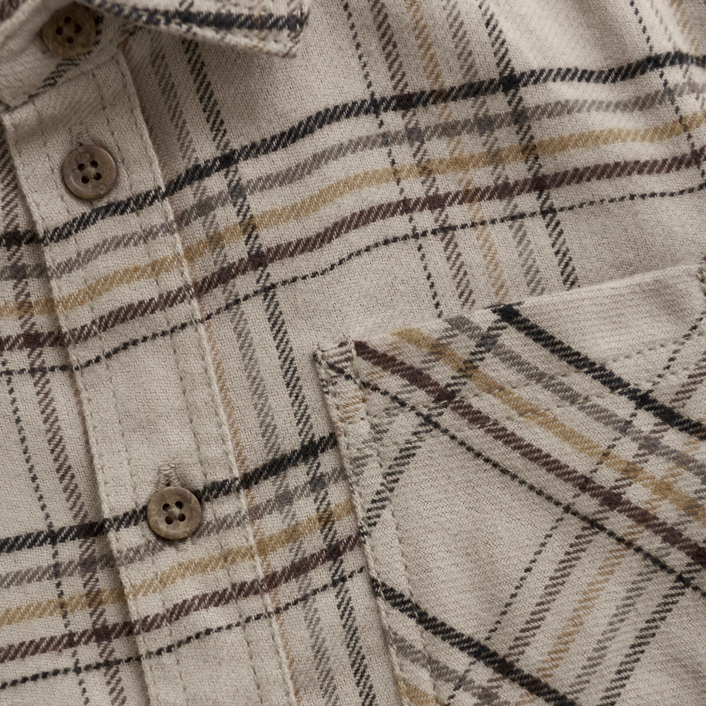 Minymo Shirt LS Check - Oxford Tan