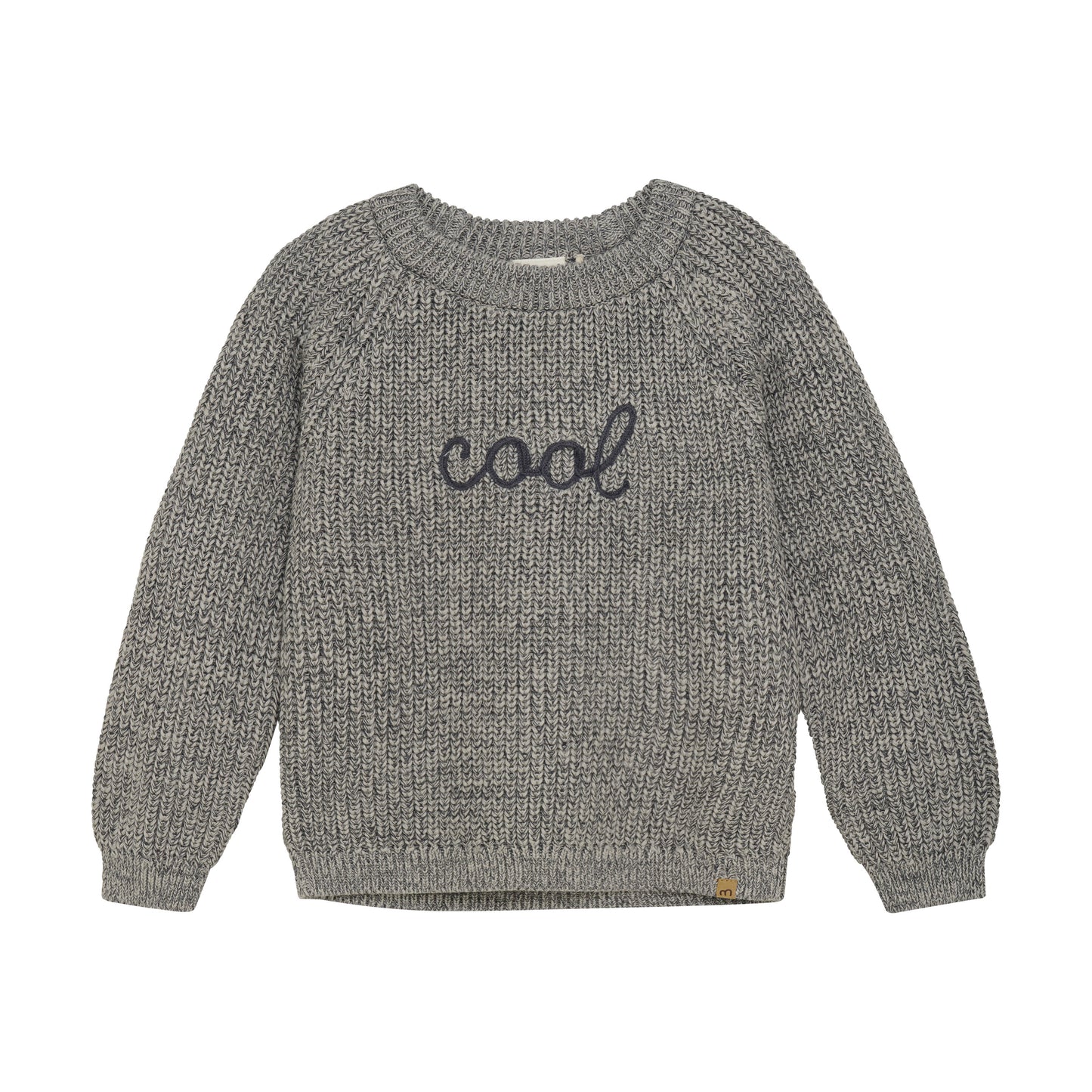 Minymo strik Pullover - Dark Gull Grey