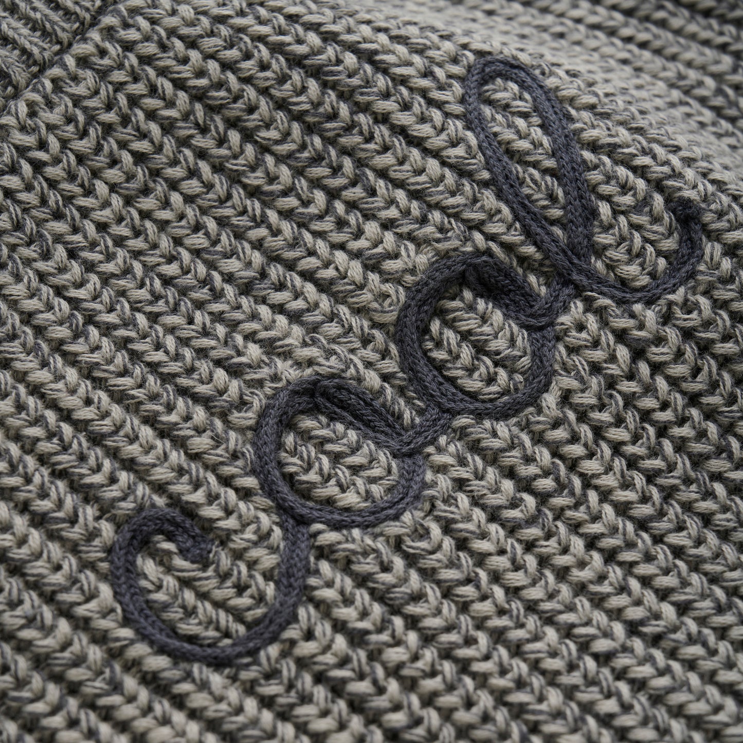 Minymo strik Pullover - Dark Gull Grey