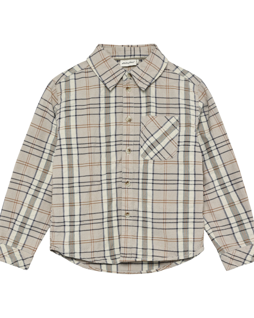 Minymo Check Skjorte LS - Crockery