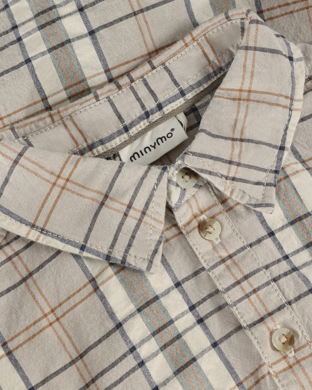 Minymo Check Skjorte LS - Crockery