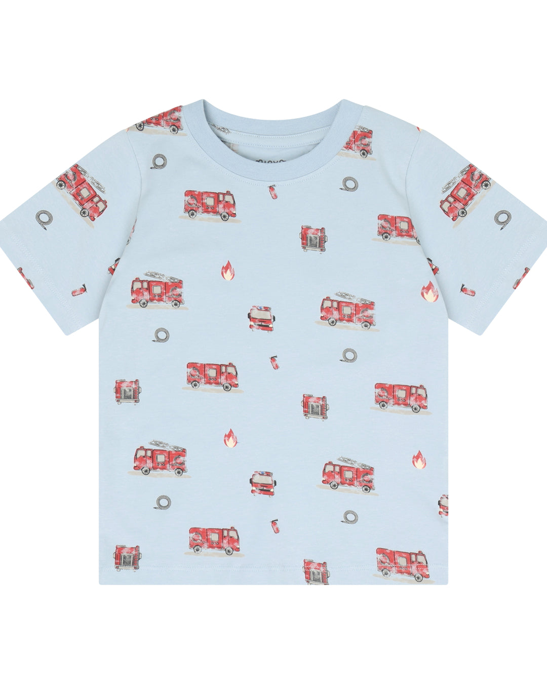 Minymo T-shirt+Short Sæt - Niagara Mist