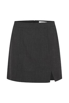 b.young Danoa kort Nederdel - Dark Grey Melange